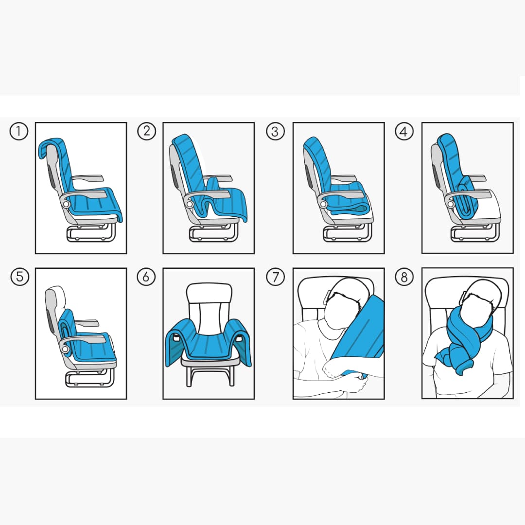 Mat-Trix Travel Mat – Portable, Multi-Position Comfort for Planes, Work, and Relaxation